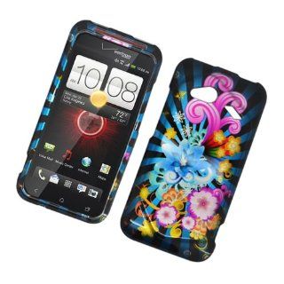 Eagle Cell PIHTC6410G2D170 Stylish Hard Snap On Protective Case for HTC Droid Incredible 4G LTE/Fireball   Retail Packaging   Colorful Fireworks: Cell Phones & Accessories