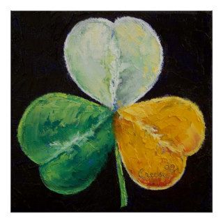 Irish Shamrock Print