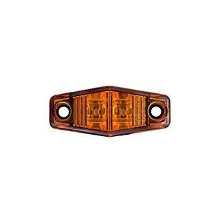 (1) LED Light 2 Diode Amber 1x2.5 Surface Mount Clearance Side Marker Trailer Automotive