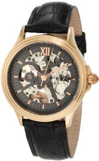 Stuhrling Original Men's 167.334569 Classic Delphi Priam Automatic Skeleton Rose Tone Watch: Watches