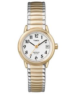 Timex Watch, Womens Two Tone Stainless Steel Bracelet T2H381UM   Watches   Jewelry & Watches