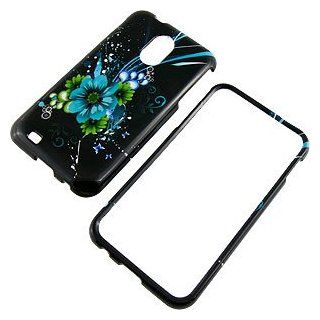 Blue Green Flowers Protector Case for Samsung Epic 4G Touch SPH D710: Cell Phones & Accessories