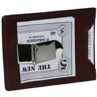Marshal Genuine Leather Money Clip Credit Card Case#162 at  Mens Clothing store:
