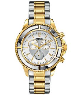 Versus by Versace Watch, Unisex Chronograph Tokyo Two Tone Stainless Steel Bracelet 44mm SGN06 0013   Watches   Jewelry & Watches
