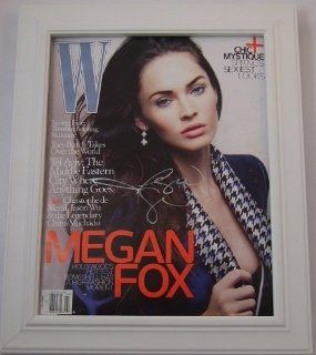 Megan Fox Sexy Signed Autographed Fashion Magazine Custom Framed Loa: Entertainment Collectibles