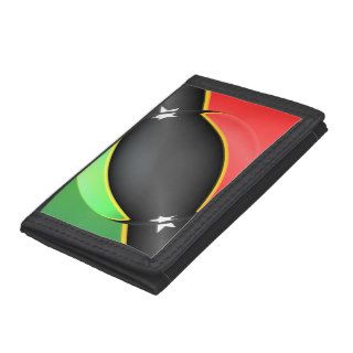 St Kitts And Nevis Flag Nylon Wallet