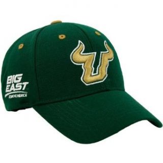 NCAA Top of the World South Florida Bulls Green Triple Conference Adjustable Hat: Clothing