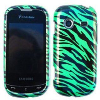 Samsung Character R640 Transparent Design, Green Zebra Print Hard Case/Cover/Faceplate/Snap On/Housing/Protector: Cell Phones & Accessories