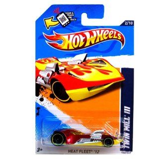 Hot Wheels Twin Mill III Heat Fleet '12 152/247 Red/yellow: Toys & Games