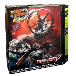 Air Hogs Twin Vortex Helicopter   Black/Red: Toys & Games