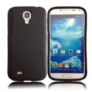 Bfun Black Perforated Silicone Tough Hard Case Cover for Samsung Galaxy S4 i9500: Cell Phones & Accessories