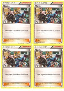 x4 Cassius (XY #115/146) Pokemon Card Playset [Trainer Supporter]: Toys & Games
