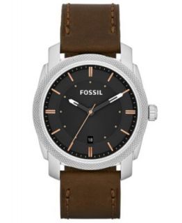 Fossil Mens Aeroflite Brown Leather Strap Watch 44mm AM4514   Watches   Jewelry & Watches