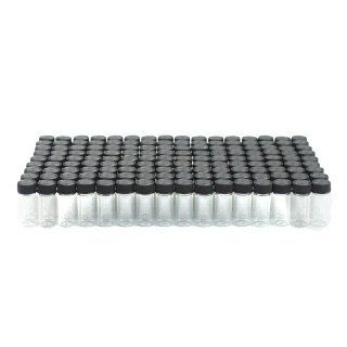 144pc ASR 1 Dram 4mL Hobby and Craft Storage Air Tight Glass Collection Vials