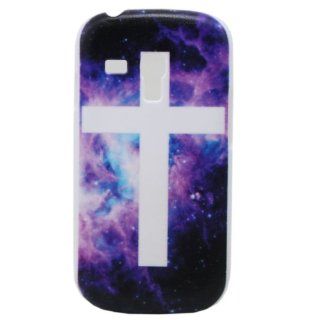 Early Shop Fashion Color Night Sky Cross Mark Hard Back Shield Case Cover for Samsung Galaxy S3 mini i8190 Cell Phones & Accessories