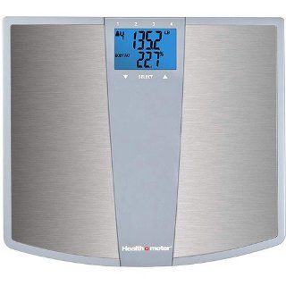 Stainless Steel Body Fat Bath Scale with Daily Caloric Intake Technology, BFM144   Health o meter: Health & Personal Care