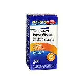 PRESERVISION W/LUTEIN SFTGL 120SG by BAUDR SCHOLLS AND LOMB ***: Health & Personal Care