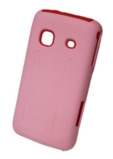 GO SC142 Dual 2 In 1 Hybrid Silicone Protective Hard Case for Samsung Galaxy Prevail (Boost)   1 Pack   Retail Packaging   Pink Cell Phones & Accessories
