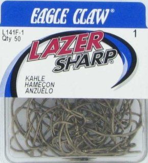 Eagle Claw L141F 1 Lazer Sharp Hooks : Fishing Hooks : Sports & Outdoors