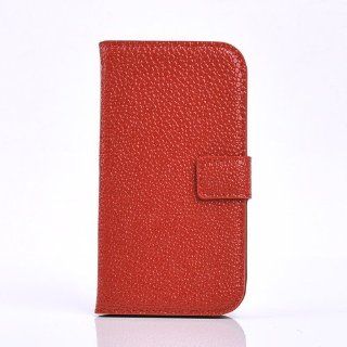 HJX Hot Red Iphone 5 New Arrival Stone Veins Flip Wallet Type PU Leather Case With Stand &Credit Card Slots Cover for Apple iphone 5 5G 5th: Cell Phones & Accessories