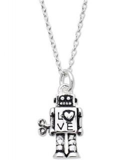 Unwritten Sterling Silver Necklace, Love Robot Pendant   Necklaces   Jewelry & Watches