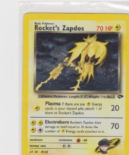 Pokemon   Gym Challenge   Holofoil   Rocket's Zapdos   15/132 Toys & Games