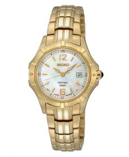 Seiko Watch, Womens Gold Tone Stainless Steel Bracelet 28mm SXDC94   Watches   Jewelry & Watches