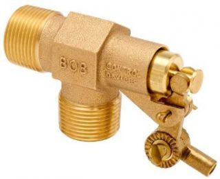 Robert Manufacturing R400 3 Series Bob Brass Livestock Watering Float Valve Assembly with Stem and Swivel, 1/2" NPT Male Inlet x 1/2" NPT Male Outlet, 125 psi Pressure: Industrial Float Valves: Industrial & Scientific