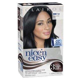 Clairol Nice 'n Easy 2BB 124 Natural Blue Black 1 Kit (Pack of 3) : Chemical Hair Dyes : Beauty