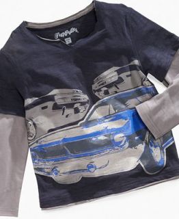 Flapdoodles Kids T Shirt, Little Boys Race Car Twofer   Kids