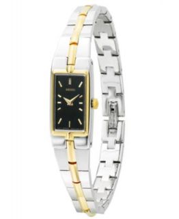 Seiko Watch, Womens Solar Two Tone Stainless Steel Bangle Bracelet 18mm SUP084   Watches   Jewelry & Watches
