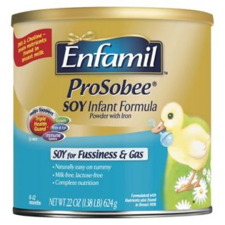 Enfamil ProSobee Soy Infant Formula Powder   22 oz.
