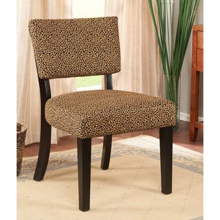 K&B Leopard Print Accent Chair Chairs