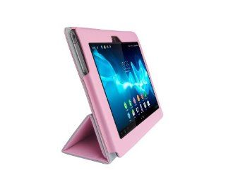 iShoppingdeals   for Sony Xperia Tablet S (SGPT121US/SGPT122US/SGPT123US) PU Leather Folio Cover Case, Pink: Computers & Accessories