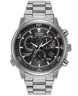 Citizen Mens Eco Drive Perpetual Chrono A T Stainless Steel Bracelet Watch 44mm AT4110 55E   Watches   Jewelry & Watches