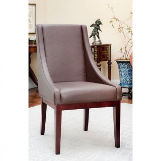 Safavieh Sloping Armchair   Brown Leather