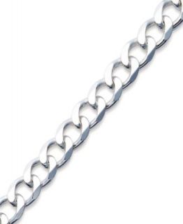 Mens Sterling Silver Bracelet, Figaro Chain Link Bracelet   Bracelets   Jewelry & Watches