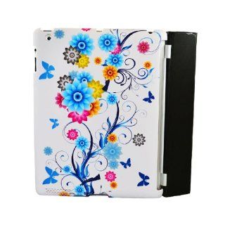 Eagle Cell PIIPAD2R116 Stylish Hard Snap On Protective Case for iPad 2   Retail Packaging   Flower Butterfly Computers & Accessories