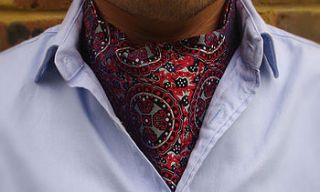 atticus woven silk cravat by cravat club