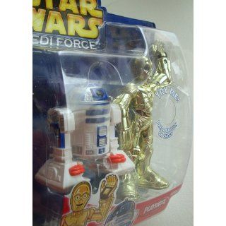 Star Wars Jedi Force C3PO & R2D2 Light up Figures Playskool Toys & Games