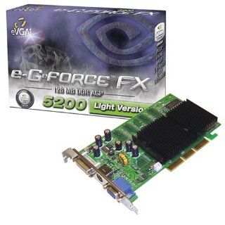 eVGA GFFX5200, 128MB/64bit DDR, AGP8, VGA+TV: Electronics