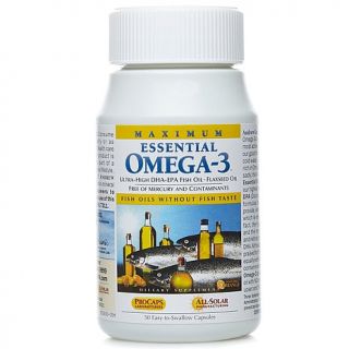 Maximum Essential Omega 3   No Fishy Taste   Orange   50 Capsules