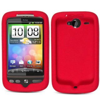 Soft Skin Case Fits HTC 6225 Bee Red Skin Verizon (does not fit HTC A510e WildFire S Marvel) Cell Phones & Accessories