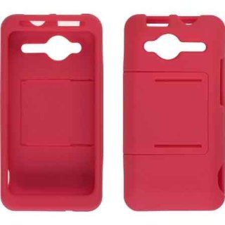 Rubberized Plastic Snap On Phone Protector Red for HTC EVO Shift 4G Slide: Cell Phones & Accessories