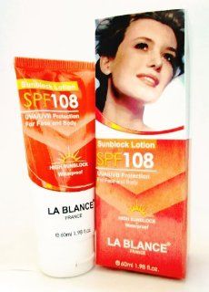 Lablance   Sunblock Lotion Spf108   Uva/uvb Prot. 60ml : Sunscreens : Beauty