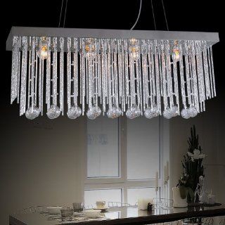 Modern Lighting 4 Lights Restaurant K9 Crystal Chandelier/pendant Ceiling Fixtures 110v 240v    