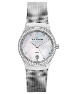 Skagen Denmark Watch, Womens Stainless Steel Mesh Bracelet 26mm SKW2042   Watches   Jewelry & Watches