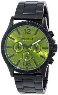 Caravelle New York Men's 45A107 Analog Display Japanese Quartz Black Watch Watches