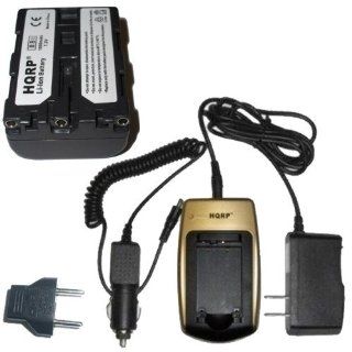 HQRP Battery Charger and Battery compatible with SONY CCD TRV107 CCD TRV108 CCD TRV118 CCD TRV128 CCD TRV128E CCD TRV138 Camcorder plus HQRP Euro Plug Adapter : Camera & Photo