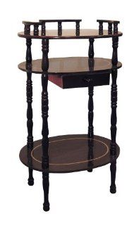 ORE International JW 106 3 Tier Phone Table, Cherry   End Tables
